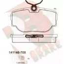Тормозные колодки, дисковые, комплект R BRAKE 23 458 23459 4388987 RB1146