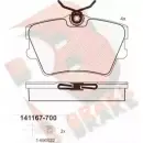 Тормозные колодки, дисковые, комплект R BRAKE Volkswagen Transporter (T4) 4 Автобус 2.4 D Syncro 78 л.с. 1992 – 1998 2 1748 21882 RB1167