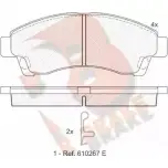 Тормозные колодки, дисковые, комплект R BRAKE JCAYR 23 678 4389190 RB1324