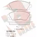 Тормозные колодки, дисковые, комплект R BRAKE RB1353-701 23 225 Opel Corsa (C) 3 Хэтчбек 1.2 Twinport (F08. F68) 80 л.с. 2004 – 2009 23226