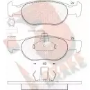 Тормозные колодки, дисковые, комплект R BRAKE 23307 4389247 2193 0 RB1376
