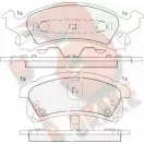 Тормозные колодки, дисковые, комплект R BRAKE 4389297 RB1413 24943 2494 2