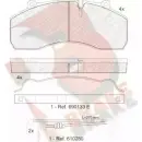 Тормозные колодки, дисковые, комплект R BRAKE D1441-8577 RB1423-118 Mitsubishi Pajero 2 (V3, V2, V4) Внедорожник 2.4 (V21W. V21C) 112 л.с. 1991 – 1999 29 120