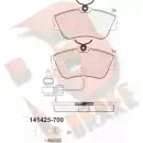 Тормозные колодки, дисковые, комплект R BRAKE 2147 8 4389311 RB1425 21479