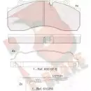 Тормозные колодки, дисковые, комплект R BRAKE Mitsubishi Pajero 2 (V3, V2, V4) Внедорожник 2.4 (V21W. V21C) 112 л.с. 1991 – 1999 29176 291 43 RB1437-118