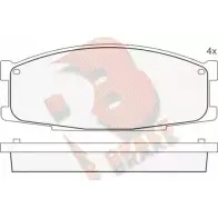 Тормозные колодки, дисковые, комплект R BRAKE RB1505 4389373 KH6MHX 2 3501
