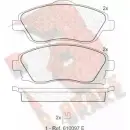Тормозные колодки, дисковые, комплект R BRAKE 23226 2 3225 4389402 RB1526