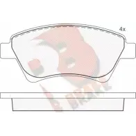 Тормозные колодки, дисковые, комплект R BRAKE RB1579 QPW02EC Renault Kangoo (FC) 1 Фургон 1.6 16V 4x4 (FC0L. FC0P. FC0S) 95 л.с. 2001 – 2025 239 30