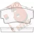 Тормозные колодки, дисковые, комплект R BRAKE Porsche 911 (996) 3 Кабриолет 3.4 Carrera 4 301 л.с. 1998 – 2001 2 1792 D738-7607 RB1619