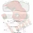 Тормозные колодки, дисковые, комплект R BRAKE 29159 RB1623-122 4389520 29 126