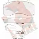 Тормозные колодки, дисковые, комплект R BRAKE 4389530 RB1631-067 D1777-9007 291 62