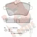 Тормозные колодки, дисковые, комплект R BRAKE RMJP2U Mercedes A-Class (W169) 2 Хэтчбек 2.0 A 160 CDI (1606. 1606) 82 л.с. 2004 – 2012 240 77 RB1678