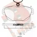 Тормозные колодки, дисковые, комплект R BRAKE B1G58I0 4389705 2446 2 RB1768