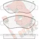 Тормозные колодки, дисковые, комплект R BRAKE RB1850 4389807 245 50 24551
