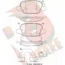 Тормозные колодки, дисковые, комплект R BRAKE 4390138 25411 RB2128 2541 0