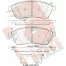 Тормозные колодки, дисковые, комплект R BRAKE 22 077 4390156 RB2143 22078