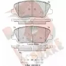 Тормозные колодки, дисковые, комплект R BRAKE B05VSN Hyundai Veloster (FS) 1 Купе 1.6 MPI 132 л.с. 2011 – 2025 D1827- 8904 RB2239