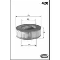 Воздушный фильтр LUCAS FILTERS 4401165 2QXQL Z LFAF336 U3BE32E