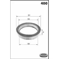 Воздушный фильтр LUCAS FILTERS 2 WS4P KRDYX LFAF374 4401203
