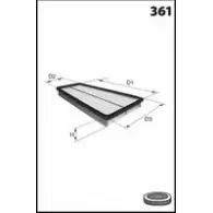 Воздушный фильтр LUCAS FILTERS LFAF431 69W6V M1JK R 4401260
