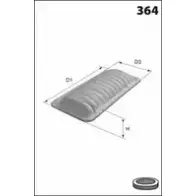 Воздушный фильтр LUCAS FILTERS PN WSFX C2ECH 4401265 LFAF436