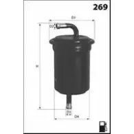 Топливный фильтр LUCAS FILTERS LFPF061 QVSHV LU 4401805 BKPXADL
