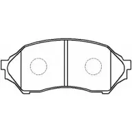 Тормозные колодки, дисковые, комплект HSB HP5016 S03G84E Mazda 323 (BJ) 6 Хэтчбек 1.5 16V 88 л.с. 1998 – 2001 ZF NHD