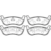 Тормозные колодки, дисковые, комплект HSB HP5081 4415078 3EXK0LX 5JN V2T