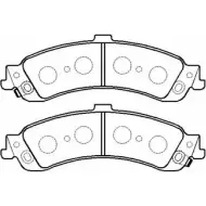 Тормозные колодки, дисковые, комплект HSB HP5238 4415215 0B QWQ E4UC7