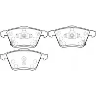 Тормозные колодки, дисковые, комплект HSB S 7ZG24 HP8226 RNLXLZ Mazda 6 (GG, GY) 1 2002 – 2008