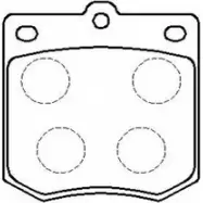 Тормозные колодки, дисковые, комплект HSB HP8228 4415285 8D HBVN HDYCX