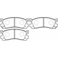 Тормозные колодки, дисковые, комплект HSB 7HSUVO HP8249 4415300 F 9CBR