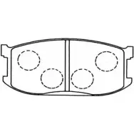 Тормозные колодки, дисковые, комплект HSB TC TCYN5 4415303 ZQ2TLAB HP8256