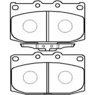 Тормозные колодки, дисковые, комплект HSB HP8274 4415313 ID3DF W WFE5JWU