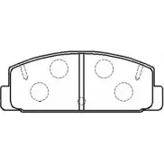 Тормозные колодки задние Mazda familia 98- atenza 02- HSB 4415314 G Y32D7D HP8275