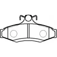 Тормозные колодки, дисковые, комплект HSB HP8281 4415317 HTAFH 0WD VDO
