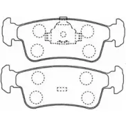 Тормозные колодки, дисковые, комплект HSB 1UDE X A9BHO HP8449 4415403