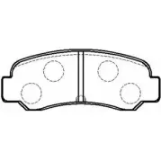 Тормозные колодки, дисковые, комплект HSB 4415417 13FY4 8XONR F3 HP8478