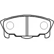 Тормозные колодки, дисковые, комплект HSB GW GTVNH W2ZWPZB HP9769 4415649