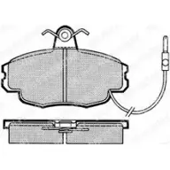 Тормозные колодки дисковые DELPHI UO 18S54 LP248 6132666