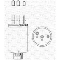 Топливный фильтр MAGNETI MARELLI FD 566 Ford Focus 1 Седан 1.8 TDCi 100 л.с. 2002 – 2004 213908566000 V4XBPKE