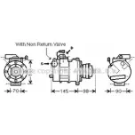 Компрессор кондиционера AVA QUALITY COOLING CBWNWXM AIK339 A XN2E Audi A5 (8F7) 1 Кабриолет 4.2 Rs5 Quattro 450 л.с. 2012 – 2015
