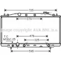 Радиатор охлаждения двигателя AVA QUALITY COOLING VMWIY KK 6222728 HDA2224 MNRTPT