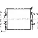 Радиатор охлаждения двигателя AVA QUALITY COOLING MSA2319 LS0I EF Mercedes Vario LKNH3R9