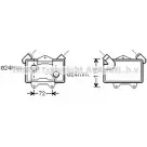 Масляный радиатор двигателя AVA QUALITY COOLING 3F7XF7Z MSA3477 Mercedes Vario (61x, 81x) 1 1996 – 2013 HIHN A