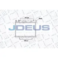 Радиатор охлаждения двигателя JDEUS W J3XZ 6245794 N8SSON 021M50A