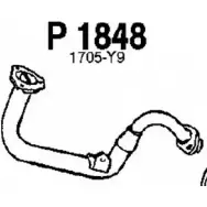 Выхлопная труба глушителя FENNO 6285042 XBJ NNLM P1848 6438013018486