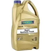 Моторное масло синтетическое высоколегированное Super Synthetic Truck SAE 5W-30, 5 л RAVENOL 112110100501999 4014835767959 9993618 I 3ZCG9L