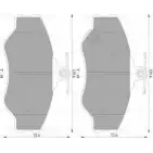 Тормозные колодки, дисковые, комплект Bosch 0 986 AB3 026 82 47-D1137 BP3026 21181626