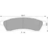 Тормозные колодки, дисковые, комплект Bosch 793 5-D1030 BP3072 21181660 0 986 AB3 072